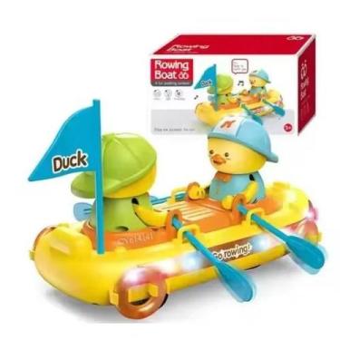 Imagem de Brinquedo Infantil Barco Com 2 Patos Boat Musical Luz Bate E Volta. - 