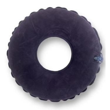 Imagem de Almofada Inflável Redonda C Orifício Furo Coccix Hemorroida - Supermed