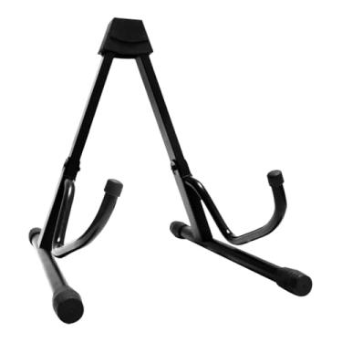 Imagem de simhoa Suporte para violão e baixo, base antiderrapante, versátil, dobrável, presente para músicos, suporte de metal para instrumento musical, para banjo