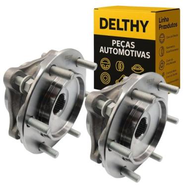 Imagem de Par CUBO RODA Dianteiro c/abs 4x4 HILUX 2.7 2.8 16V 16 A 23 - DELTHY