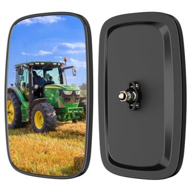 Imagem de Piclafe Espelhos retrovisores universais de empilhadeira, espelho convexo quadrado HD grande angular para caminhão, empilhadeira, trailer, carregador de trilha, caminhão, 23,5 cm x 13,5 cm, 2 peças