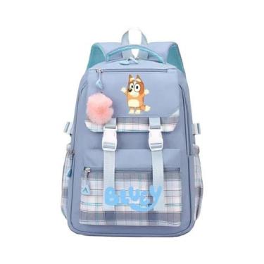 Imagem de Mochila De Desenho Animado Bluey Para Meninos E Meninas, Bolsa Grande 