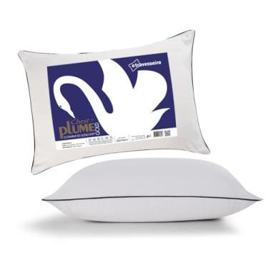 Imagem de Travesseiro Antialérgico Toque de Pluma Percal 180 Fios 50x70cm, Antiácaro, Fibra de Poliéster Siliconada, Lavável em Máquina, Chest Plume Gold