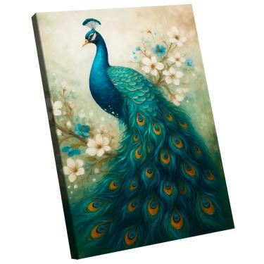 Imagem de Quadro Decorativo Pavão Estilo Pintura