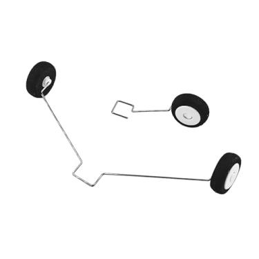 Imagem de URIMPAVIDO 1 Set RC Airplane Landing Gear Replacement Landing Gear Wheel Set for RC Airplane Plane Helicopter DIY Model Aircraft Replace Part
