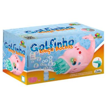 Imagem de Golfinho Lança Bolhas de Sabão Art Brinq 4 Anos Rosa com 1 Unidade - A