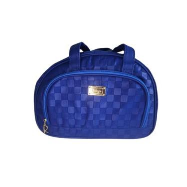 Imagem de Bolsa Térmica Premium 35x22x15cm – Lancheira Grande para Marmita, Trabalho, Passeio, Academia – Alça de Mão – Ideal para Refeições e Bebidas (Qualidade Durável) (Azul)