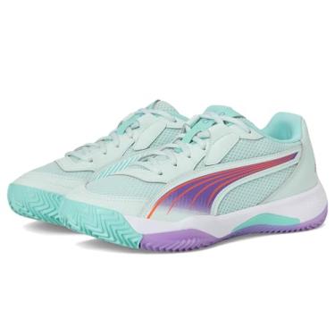 Imagem de PUMA Nova Court Pickleball Tênis feminino, Azul pacífico/roxo brilhante/lago seguro, 34