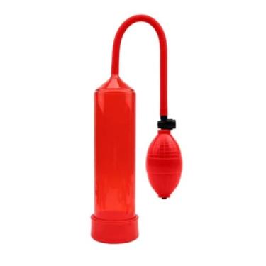 Imagem de Bomba Peniana Manual Com Sistema Pêra Dispositivo Peniano Manual para Saúde Sexual PP-036/037 (VERMELHO)