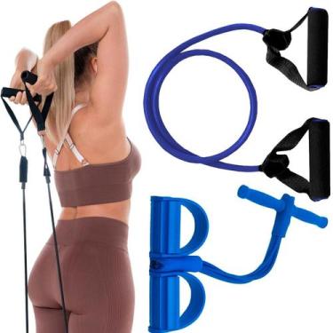 Imagem de Kit Elásticos Treino Extensor Exercícios Academia Fitness - Prime Bike
