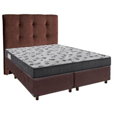 Imagem de Kit Cama Box + Cabeceira + Colchão Casal D33 - Iso100 - Ortobom