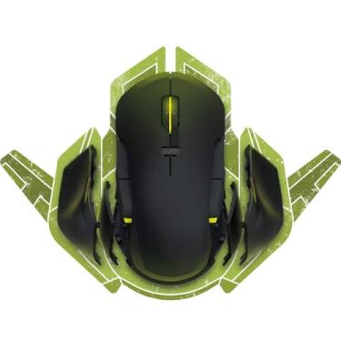 Imagem de Mouse para jogos 2,4 G sem fio/com fio, mouse ergonômico portátil com receptor USB, sensor óptico de 16000 DPI, 8 botões programáveis para laptop, notebook, computador, MacBook