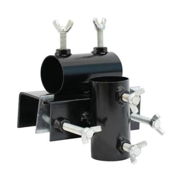 Imagem de WeiLaiKeQi Suporte para guarda-chuva externo, grampo para guarda-chuva, suporte para guarda-sol multiuso, clipe fixo para corrimão de piscina, poste para barco e, Horizontal Vertical