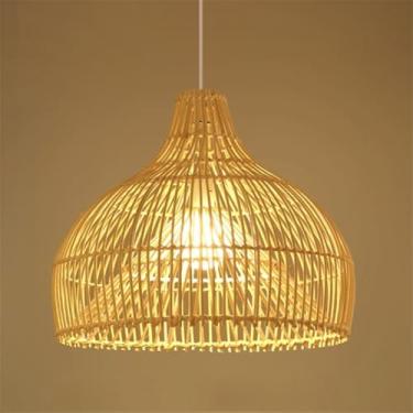 Imagem de OUFULA Contemporary Vine Art Weaving Pendant Lamp LED FashionCriatividade Restaurant Bar Counter Cafe Bar Homestay Tea Room Decoração Light (D D45CM)