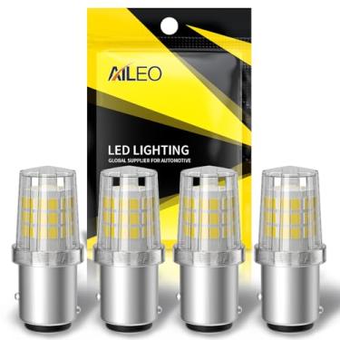 Imagem de AILEO Lâmpada LED 1157 branca, super brilhante 12V BAY15D 7528 2057 2357 Lâmpadas LED para luzes de freio, cauda, ré e estacionamento, chip 54-SMD 3014, para carro, trailer, trailer e barco, pacote