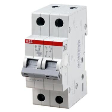 Imagem de Minidisjuntor ABB SJ202T-C20 - 20A, 2 Polos, Curva C, 3kA/5kA, 400/230