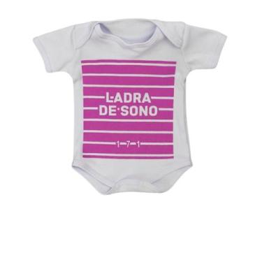 Imagem de Body Infantil Manga Curta Branco Temático Bebê Frase 100% Suedine - Sa