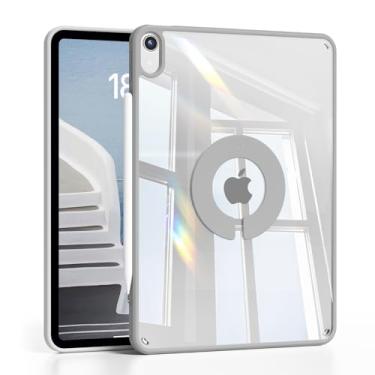 Imagem de GKABXY Capa magnética para iPad Air 11 polegadas M3/M2 (2025/2024), iPad Air 5ª/4ª geração (2022/2020) 10,9 polegadas capa traseira transparente, moldura de TPU macio e parte traseira transparente