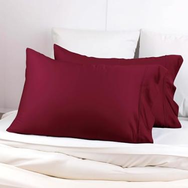 Imagem de Superior Fronhas de madeira de faia 100% modal macias e sedosas de 300 fios - Naturalmente refrescante, respirável e durável, trama de cetim, para quartos e quartos de crianças, pacote com 2 - tamanho