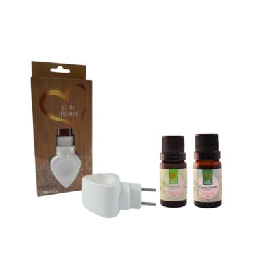 Imagem de Difusor de Aromas Elétrico com 2 Essências Aromatizantes, Kit Completo
