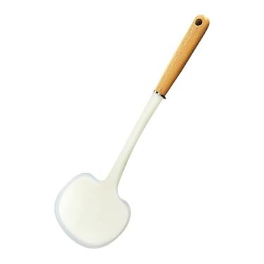 Imagem de Espátula de silicone de cogumelo para cozinhar - Espátula resistente ao calor com clipe de borda de panela de aço, espátulas pequenas para uso na cozinha, utensílios de cozinha de silicone seguros