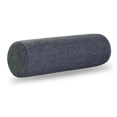 Imagem de Almofada cilíndrica de espuma viscoelástica – Almofada cervical ergonômica para suporte de pescoço/pernas/costas, reforço decorativo para sofá/cama, rolo de pescoço cervical, almofada de espuma