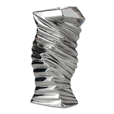 Imagem de XLWLLNJ Vaso de cerâmica vaso de flores, presente ideal, ornamento de mesa, arte moderna, arranjo de flores para entrada, armário de tv, estante, L