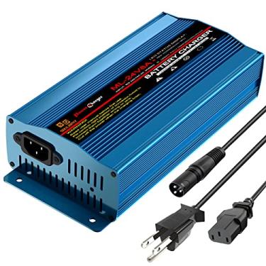 Imagem de Carregador de bateria de 24 V 8 amp, carregador automático inteligente de chumbo-ácido com conector XLR para cadeira de rodas, bateria AGM selada, barco de carro, cortador de grama