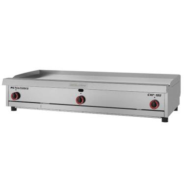 Imagem de Chapa Bifeteira Metalcubas Premium A Gás CHP150 19mm Área 148,5x50cm 8 Queimadores MTC0092(24351)