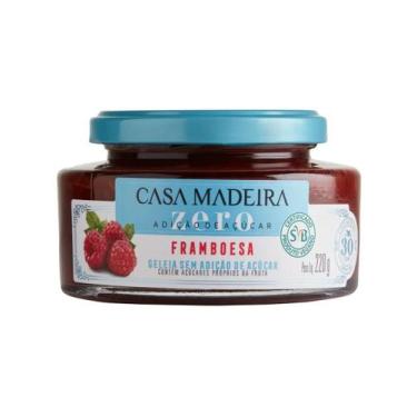 Imagem de Geleia gourmet casa madeira zero açúcar de framboesa 220g
