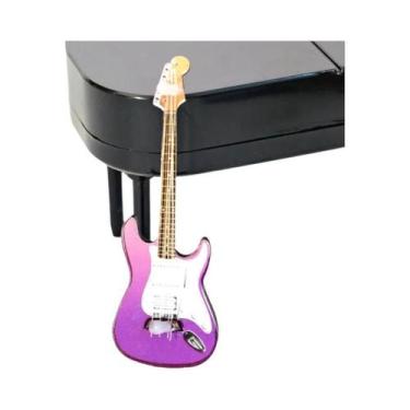 Imagem de Brinquedo De Guitarra Em Escala 1/12 Para Casa De Bonecas, Modelo De I