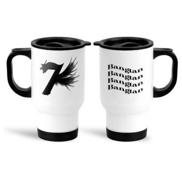 Imagem de Copo De Viagem Termico BTS Bangtan - Lorraine Canecas, Branco