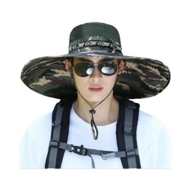Imagem de Chapéu De Sol Masculino Com Aba Larga, Resistente a UV, Respirável, Pa