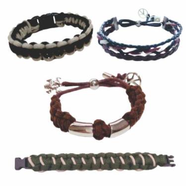Imagem de Kit Pulseira Macramê Unissex - Kits for Kids