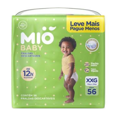 Imagem de Fralda Mió Baby Tamanho XXG Hiper 56 Unidades Descartáveis