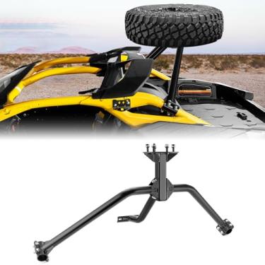 Imagem de WeiSen Suporte de suporte de pneu sobressalente UTV compatível com Can Am Maverick R/Max todos os modelos 2024-2025, serve para rodas de 6 x 139,7 mm/6 x 5,5