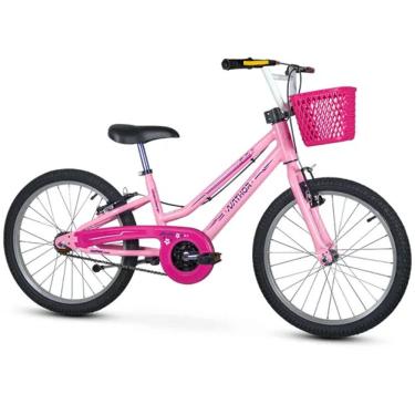 Imagem de Bicicleta Aro 20 Feminina Nathor Bella Rosa Aro 20
