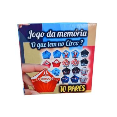 Imagem de Jogo da Memória Cognitivo Circo de 10 Pares