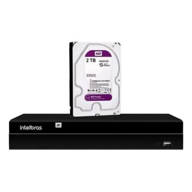 Imagem de Gravador Ip Nvr 8 Canais Poe Nvd 1408 P + Hd 2 Tb Purple Intelbras