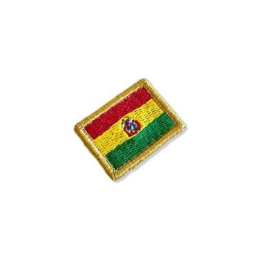 Imagem de BP0029-031 Bandeira Bolívia Patch Bordado 3,8x2,5cm - BR44