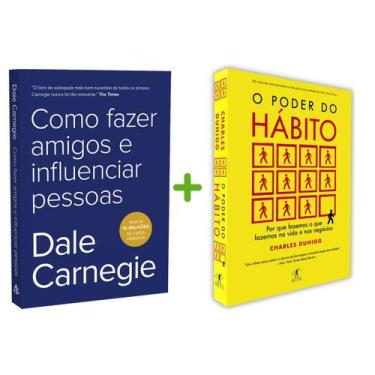 Imagem de Kit 2livros, Como Fazer Amigos e Influenciar Pessoas + O Poder Do Hábi