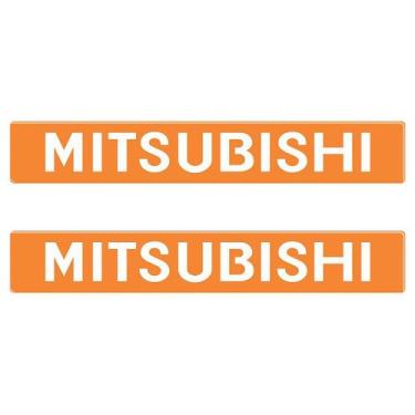 Imagem de Par Adesivos Mitsubishi Porta Pajero Sport 2009 - Cromo Sign