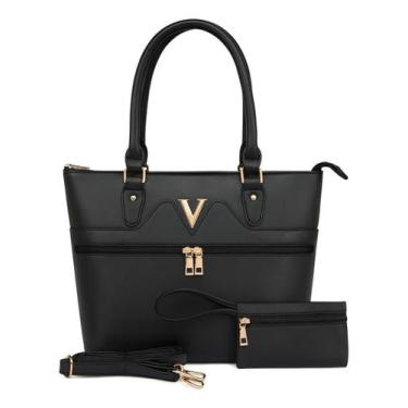 Imagem de Bolsa Feminina Transversal Grande De Couro Pu Trabalho Linda - Alwy