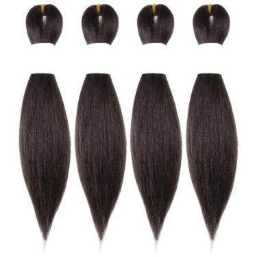 Imagem de Braiding Hair Osuntress, pré-esticada, 25 cm, 4 pacotes, marrom