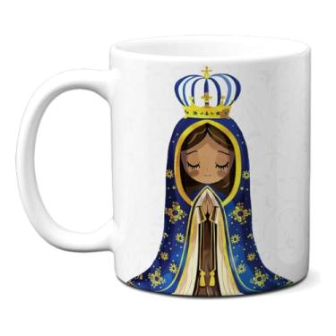 Imagem de Caneca Nossa Senhora Aparecida Oração Dai-nos A Benção Mãe (Branca)