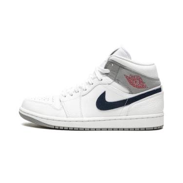 Imagem de Jordan Mens Air Jordan 1 MID PI DR8038 100 Paris - Size 14 White/Midnight Navy