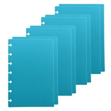 Imagem de ITSYHPRO Mini Discbound Journal PP Covers/Index (4 Set) Candy Colors Compatible with Circa Arc TUL and Happy Planner(Blue,Mini)