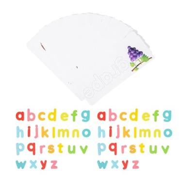 Imagem de menolana Word Spelling Game Letters Wooden Cards Flash Classificação de soletra Puzzle Alphabet Leia ortografia de aprendizado de brinquedo para idades mais de