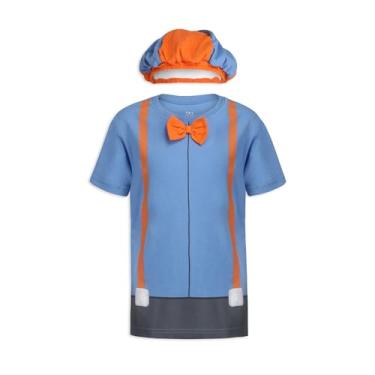 Imagem de Blippi – Conjunto de camiseta e chapéu para meninos, crianças pequenas e grandes