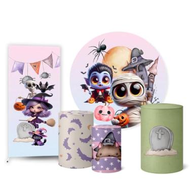 Imagem de Trio Capas Cilindro + Painel Redondo + Lateral Halloween (K2HAL0006)